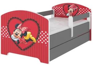 Dětská postel Disney - zamilovaná MINNIE 140x70 cm