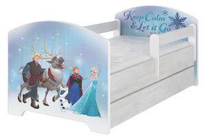 Dětská postel bez šuplíku Disney - LEDOVÉ KRÁLOVSTVÍ 140x70 cm