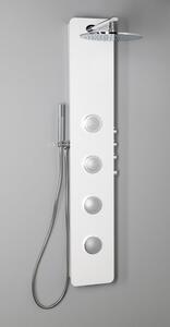 Sapho, SPIRIT ROUND termostatický sprchový panel nástěnný, 250x1550mm, bílá