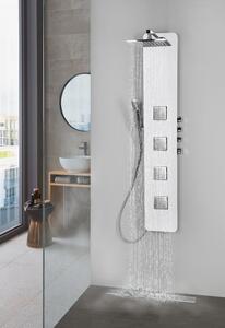 Polysan SPIRIT SQUARE termostatický sprchový panel nástěnný, 250x1550mm, bílá
