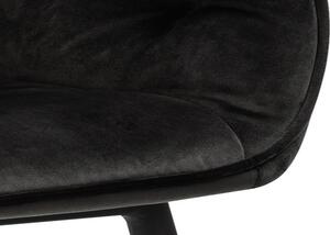 Designové židle Alarik šedá / hnědá