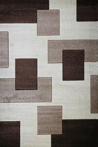 Vopi | Kusový koberec Nairobi 1960A Brown/White - 120 x 170 cm