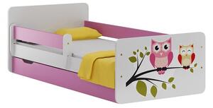 Dětská postel se šuplíkem SOVY 140x70 cm