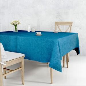 Ervi dekorační sametový ubrus na stůl obdélníkový/čtvercový -Rasel modrý