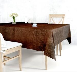 Ervi dekorační sametový ubrus na stůl obdélníkový/čtvercový -Rasel tmavě hnědý