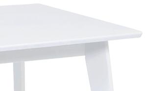 Jídelní stůl dřevěný 120x75 cm bílý AUT-008 WT