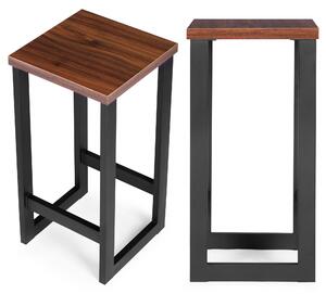 Moderní barová židle, barová židle, kovová MDF deska