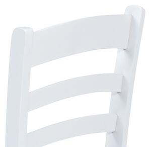 Jídelní židle celodřevěná bílá AUC-004 WT