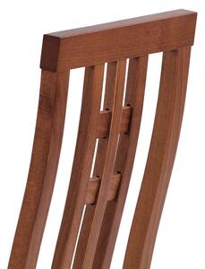 Jídelní židle BC-2482 TR3 masiv buk, barva třešeň, látka béžová, VÝPRODEJ