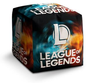 Sablio Taburet Cube League of Legends Glow: 40x40x40 cm