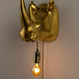 Zlaté nástěnné světlo Bold Monkey Mind Your Own Rhino