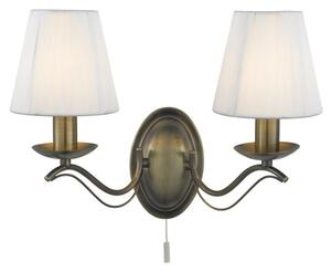 Searchlight 9822-2AB Nástěnná lampa ANDRETTI patina s vypínačem
