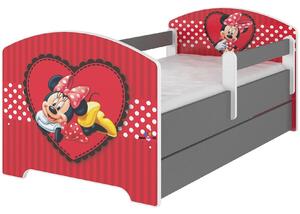 Dětská postel Disney - zamilovaná MINNIE 160x80 cm