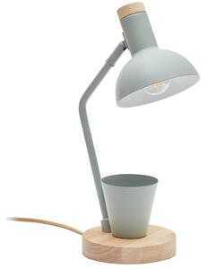 Zelená kovová stolní lampa Kave Home Katia