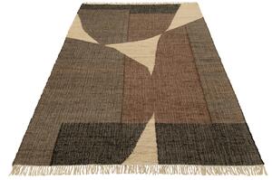Hnědý látkový koberec J-line Kardi 322 x 210 cm