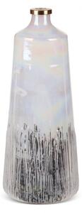 Váza ADEN 02 krémová / stříbrná