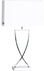 ByRydens 2820440-5000 - Stolní lampa OMEGA 1xE27/5W/230V bílá/lesklý chrom
