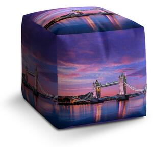 Sablio Taburet Cube Londýn Tower Bridge: 40x40x40 cm