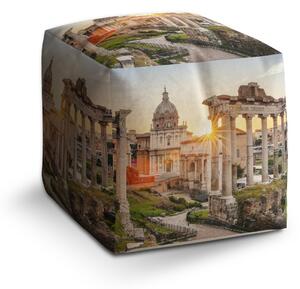 Sablio Taburet Cube Řím Forum Romanum: 40x40x40 cm