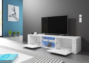 TV stolek/skříňka Hee (bílá + černý lesk). 1000615