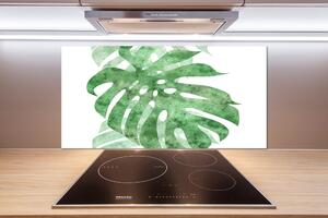 Skleněný panel do kuchynské linky Monstera pl-pksh-100x50-f-124503131