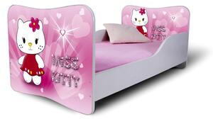Dětská postel MISS KITTY 160x80 cm + matrace ZDARMA