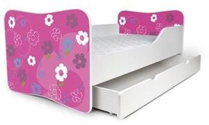Dětská postel se šuplíkem BARBIE 140x70 cm + matrace ZDARMA