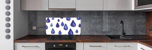 Panel do kuchyně Modré kapky pl-pksh-100x50-f-126312321