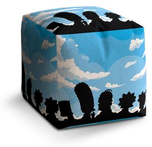 Sablio Taburet Cube Cartoon 2: 40x40x40 cm