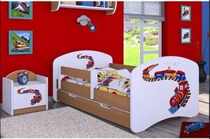 Dětská postel se šuplíkem 180x90cm MAŠINKA - buk
