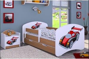 Dětská postel se šuplíkem 160x80cm SUPER FORMULE - buk