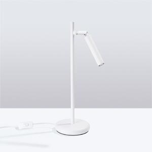 Stolní lampa Pastelo, 1x bílé kovové stínítko