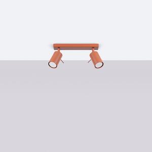 Bodové svítidlo Ring, 2x oranžové kovové stínítko, (možnost polohování)