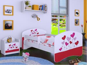 Dětská postel bez šuplíku 180x90cm LOVE - bílá