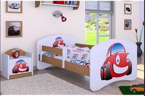 Dětská postel bez šuplíku 160x80cm AUTÍČKO - buk