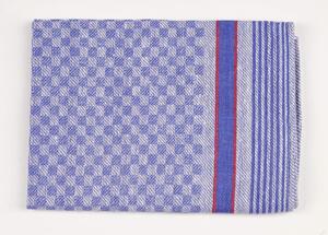 Ručník kepr 50 x 100 cm - kostka modrý
