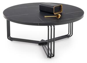 Konferenční stolek FRIDRICH L, 80x36x80, černý mramor/černá