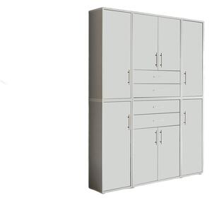 SKŘÍŇ NA ŠANONY, šedá, bílá, 172,6/227,2/33 cm MID.YOU - Online Only kancelářský nábytek, Online Only