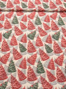 Ubrus vánoční - Sonja - stromky Rozměry: 80x80, Tvar: Čtverec