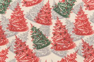 Ubrus vánoční - Sonja - stromky Rozměry: 80x80, Tvar: Čtverec