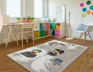 Vopi | Dětský koberec Momo 557-01 coffee - 133 x 190 cm