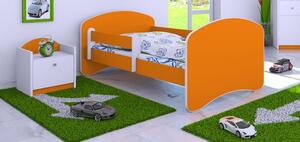 Dětská postel 140x70 cm - ORANŽOVÁ
