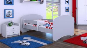 Dětská postel 140x70 cm - ŠEDÁ