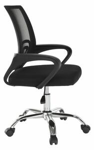 Kancelářská židle, síťovina černá / černá, DEX 2 NEW