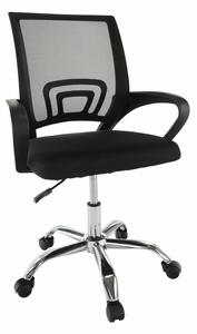 TEMPO Kancelářská židle, síťovina černá / černá, DEX 2 NEW
