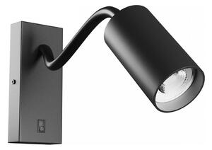 Nástěnné bodové svítidlo SQUALLA VARIOSA 1xGU10/10W/230V černá