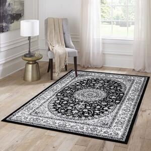 Vopi | Kusový koberec Silkway X084B black - 80 x 150 cm
