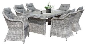 ZAHRADNÍ JÍDELNÍ SET, kov, plast, sklo, textil Ambia Garden