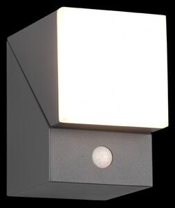 Trio 270669142 LED venkovní nástěnné svítidlo s pohybovým čidlem Avon 1x6W | 600lm | 3000K | IP54 - nastavitelné, orientační svítidlo, antracit