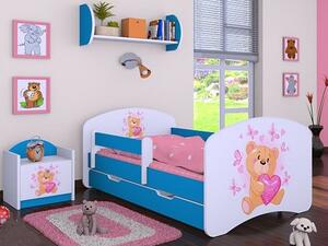 Dětská postel se šuplíkem 160x80cm MÍŠA - modrá